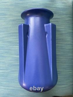 TECO Art Pottery Blue Four Buttress Vase 2007 Reproduction