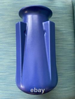 TECO Art Pottery Blue Four Buttress Vase 2007 Reproduction