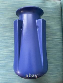 TECO Art Pottery Blue Four Buttress Vase 2007 Reproduction