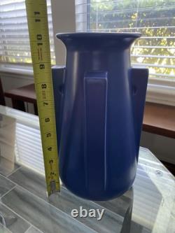 TECO Art Pottery Blue Four Buttress Vase 2007 Reproduction
