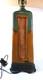 Table Lamp Mission Arts And Crafts Stoneware Art Pottery Pillar Obelisk Signed