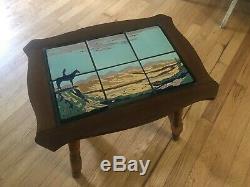 Taylor Tilery Arts And Crafts Tile Top Table Southwest Horse Desert