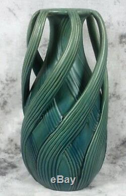 Teco Arts & Craft Pottery Fritz Albert Design Swirling Leaves Reproduction Vase