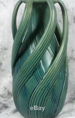 Teco Arts & Craft Pottery Fritz Albert Design Swirling Leaves Reproduction Vase