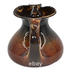 Teco Aventurine Metallic Glaze Vintage Arts And Crafts Pottery Ceramic Ewer 56