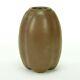 Teco Pottery 5 Matte Brown 4 Lobed Ovoid Vase Shape 114 Arts& Crafts Gates