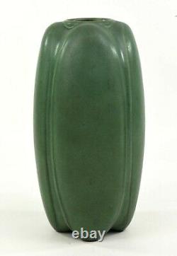 Teco Pottery Arts And Crafts Green Glaze Shape Number 112 Fritz Albert