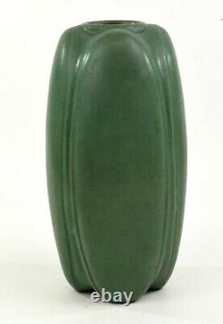 Teco Pottery Arts And Crafts Green Glaze Shape Number 112 Fritz Albert