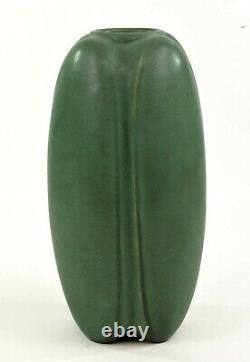 Teco Pottery Arts And Crafts Green Glaze Shape Number 112 Fritz Albert