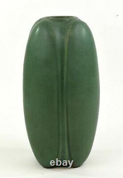 Teco Pottery Arts And Crafts Green Glaze Shape Number 112 Fritz Albert