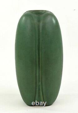 Teco Pottery Arts And Crafts Green Glaze Shape Number 112 Fritz Albert