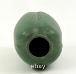 Teco Pottery Arts And Crafts Green Glaze Shape Number 112 Fritz Albert