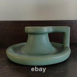 Teco Pottery Arts & Crafts Candle Holder Candlestick With Exceptional Glaze
