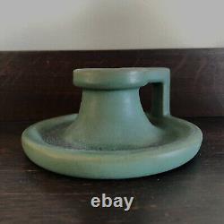 Teco Pottery Arts & Crafts Candle Holder Candlestick With Exceptional Glaze