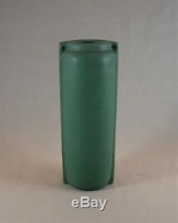 Teco Pottery Arts & Crafts Matte Green Architectural Vase