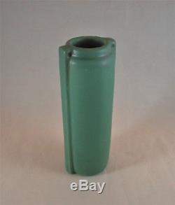Teco Pottery Arts & Crafts Matte Green Architectural Vase
