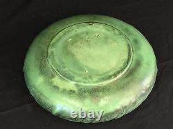 Teco Pottery Matte Green Arts & Crafts Bowl #136 Fritz Albert Design Antique