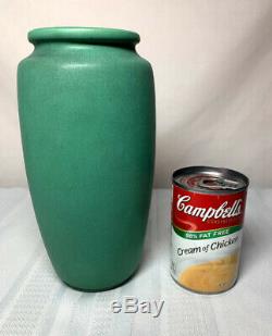 Teco Pottery, Matte Green Large Tapered Swollen Form, Arts & Crafts, Very Nice