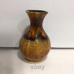 Teco Pottery Vase Aventurine Glaze Rare Arts & Crafts Marked Teco Brand 7