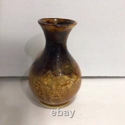 Teco Pottery Vase Aventurine Glaze Rare Arts & Crafts Marked Teco Brand 7