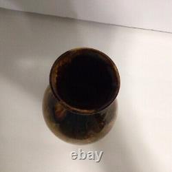 Teco Pottery Vase Aventurine Glaze Rare Arts & Crafts Marked Teco Brand 7