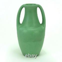 Teco Pottery matte green 2 handled ovoid vase shape 283 Arts& Crafts Gates