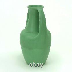 Teco Pottery matte green 2 handled ovoid vase shape 283 Arts& Crafts Gates