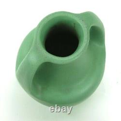 Teco Pottery matte green 2 handled ovoid vase shape 283 Arts& Crafts Gates