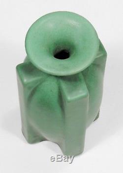 Teco Pottery matte green 7.5 rocketship vase Arts & Crafts prairie school