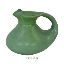 Teco Vintage Antique Arts And Crafts Pottery Matte Green Ceramic Pitcher 56