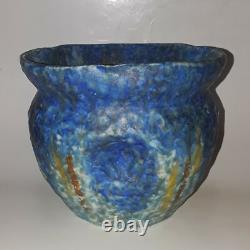 Three 1920's English Arts & Crafts / Art Deco Bretby Blue Pottery Vase