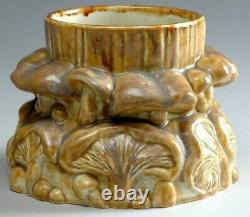 Tiffany Co. Favrile Pottery Mushroom Cabinet Vase Golden Glaze Arts and Crafts