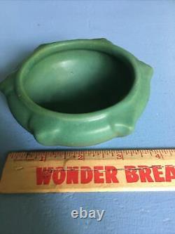 Tiny Arts & Crafts Matte Green Pottery 6 Sided Cabinet Pot Unmarked Mystery