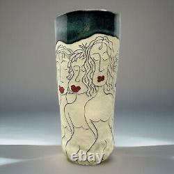 Tracy Ceramic Contemporary Design Female Figures Modern Art Vase