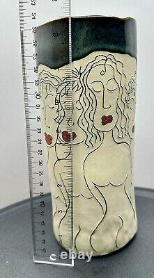 Tracy Ceramic Contemporary Design Female Figures Modern Art Vase