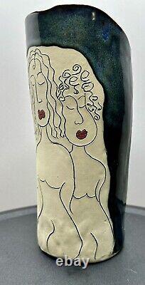 Tracy Ceramic Contemporary Design Female Figures Modern Art Vase