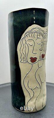 Tracy Ceramic Contemporary Design Female Figures Modern Art Vase