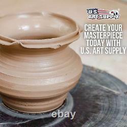 U. S. Art Supply Table Top Pottery Wheel, Foot Pedal, Ceramics Clay Pot Bowl Art