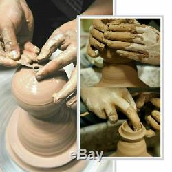 US 110V 250W Electric Pottery Wheel Ceramic Machine 25CM Work Clay Art Craft