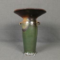 Unique Arts and Crafts Tall Vase Studio Art Pottery