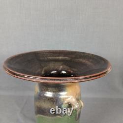 Unique Arts and Crafts Tall Vase Studio Art Pottery
