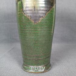 Unique Arts and Crafts Tall Vase Studio Art Pottery