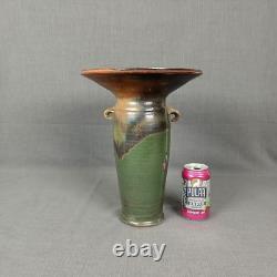 Unique Arts and Crafts Tall Vase Studio Art Pottery