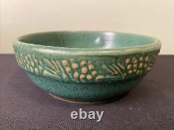 United Crafts Bennington Pinecone Pottery Stoneware Bowl Arts & Crafts Rare A