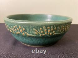 United Crafts Bennington Pinecone Pottery Stoneware Bowl Arts & Crafts Rare A