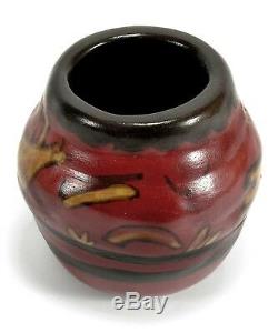 University of North Dakota School Mines 5 bentonite bird vase arts & crafts UND