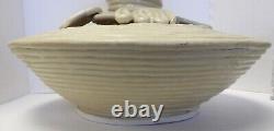 Unusual Mid Century Modern Art Pottery Coil Flower Vase Signed Dan Gehan