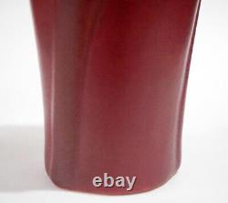 VAN BRIGGLE Mulberry Arts & Crafts Pottery Vase #833 Stylized Flowers