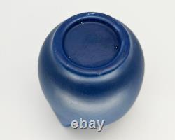 VTG. Haeger Pottery 1920-30s 3 Handle Vase Urn No. 43 Arts & Crafts Matte Cobalt