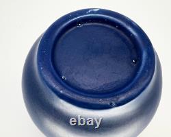 VTG. Haeger Pottery 1920-30s 3 Handle Vase Urn No. 43 Arts & Crafts Matte Cobalt